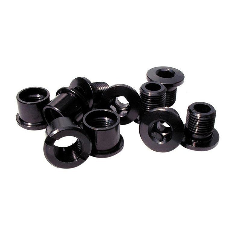 Double BMX Chainring Bolts – Set of 5 – Black