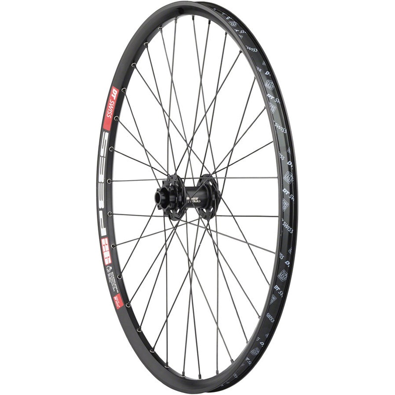 Quality Wheels Bear Pawls / DT Swiss 533D Front Wheel – 26″, 15 x 100mm, 6-Bolt, Black