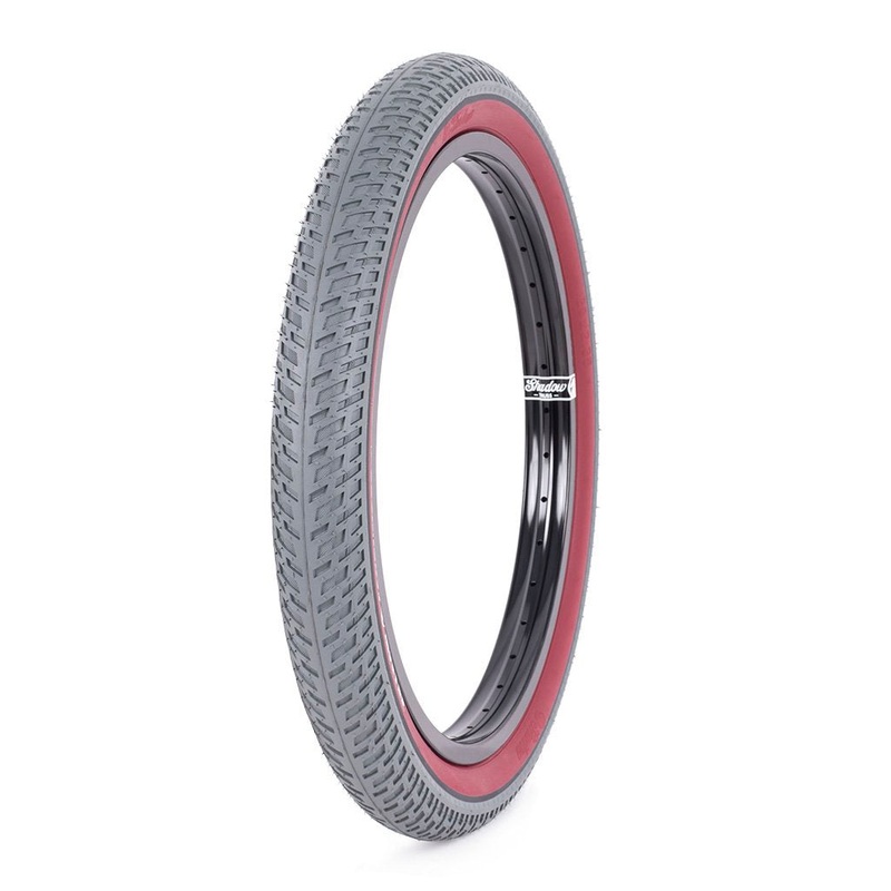 Shadow Contender Welterweight Bead Tire – 20 x 2.35″ – Finest Grey / Red