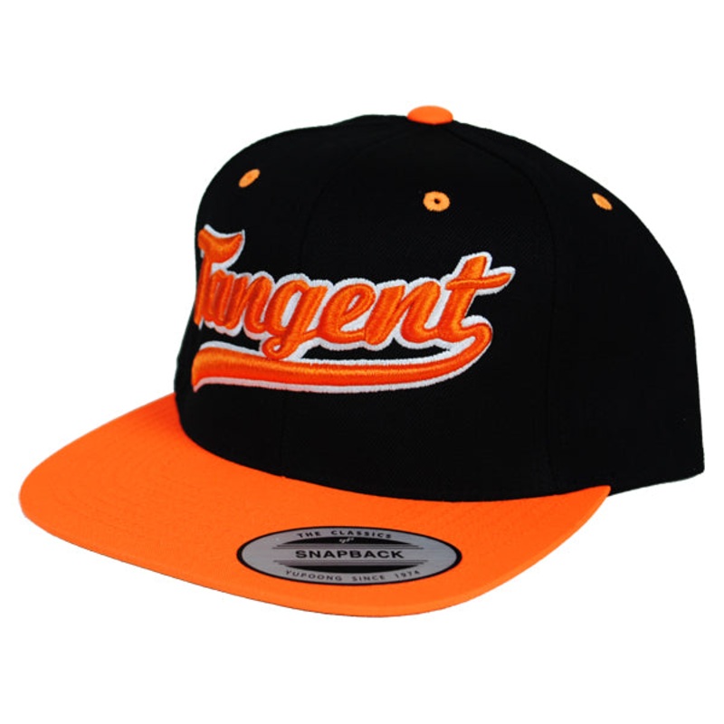 Tangent Snapback Hat-Black/Orange