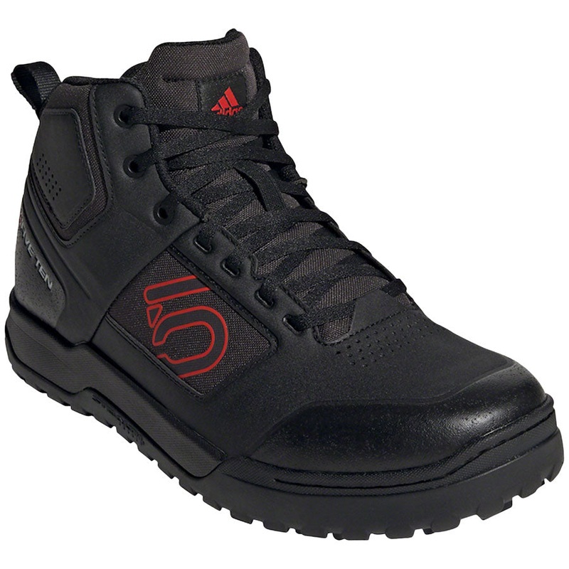 Five Ten Impact Pro Mid Flat Shoes  –  Mens Core Black/Red/Core Black 7