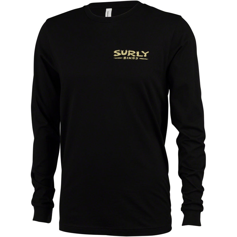 Surly Dark Feather Long Sleeve Tee – Black Unisex 2X-Large