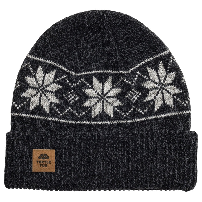 Turtle Fur O Ragg Wool Mount Snow Black Beanie – Stay Warm and Stylish!