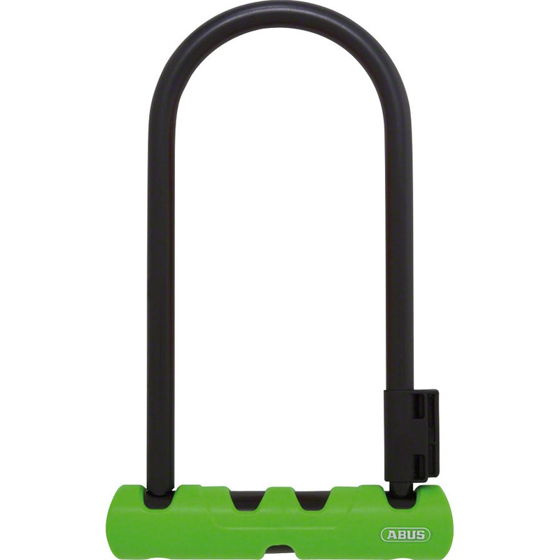 Abus Ultra 410 U-Lock – 3.9 x 9″ Keyed Black/Green Includes bracket