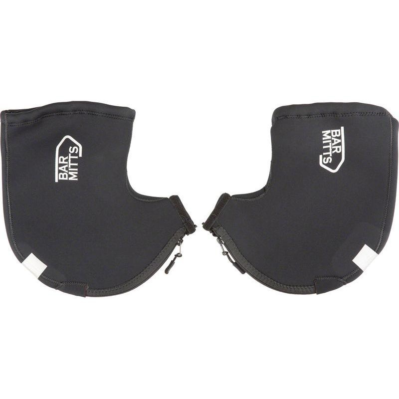 Bar Mitts Extreme Road Pogie Handlebar Mittens – Internally Routed Campy/SRAM/Newer Shimano No Zipper XL Black