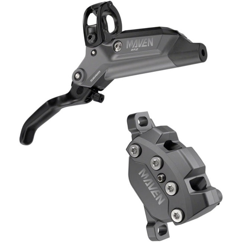 SRAM Maven Bronze Stealth 4-Piston Disc Brake and Lever – Rear – Dark Polar
