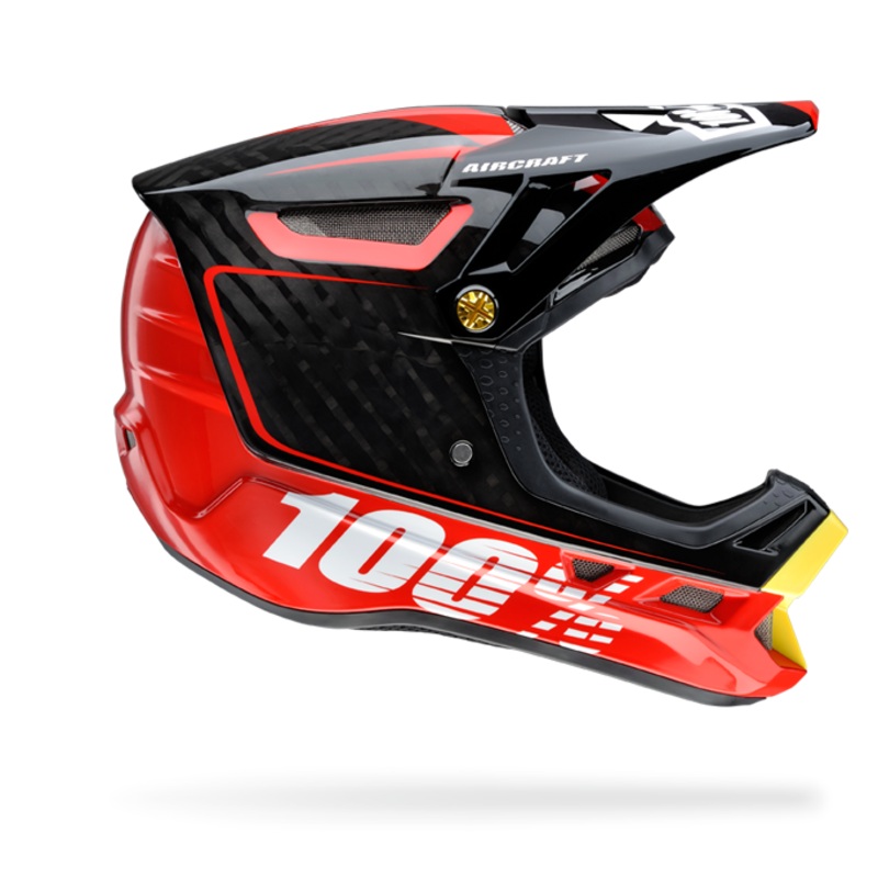 100% Aircraft Downhill Helmet-Bi-Turbo Red