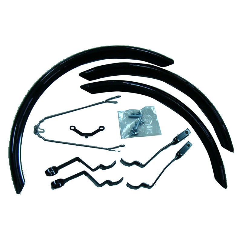 Sun seeker Recumbent Fenders Fenders – Tadpole EZ-Tad 08 & Eco-Tad 20/20`x2 Black