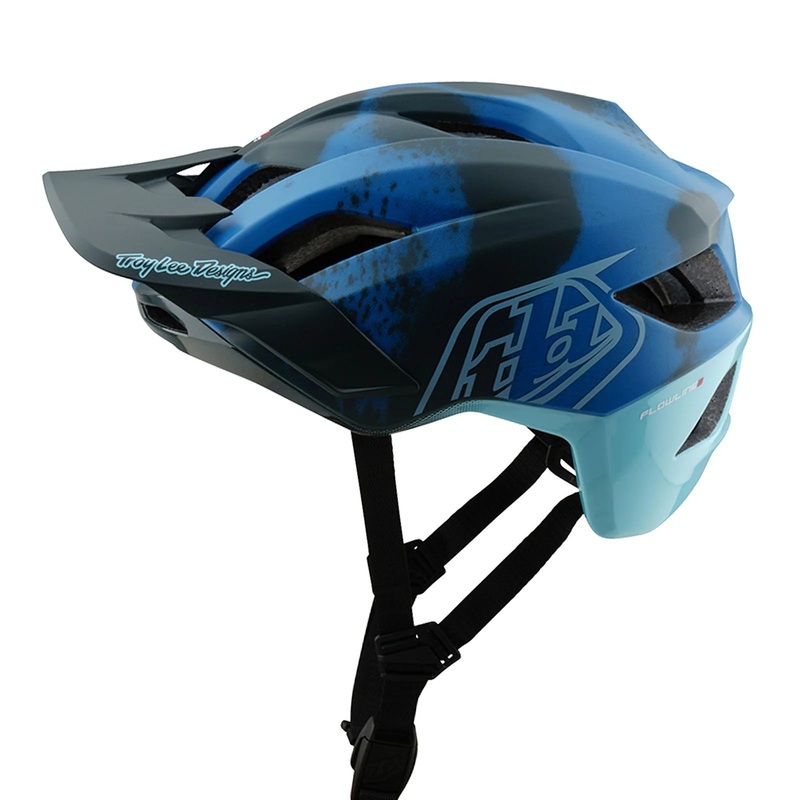 Troy Lee Designs Flowline SE MTB Helmet – Badge – Camo Blue