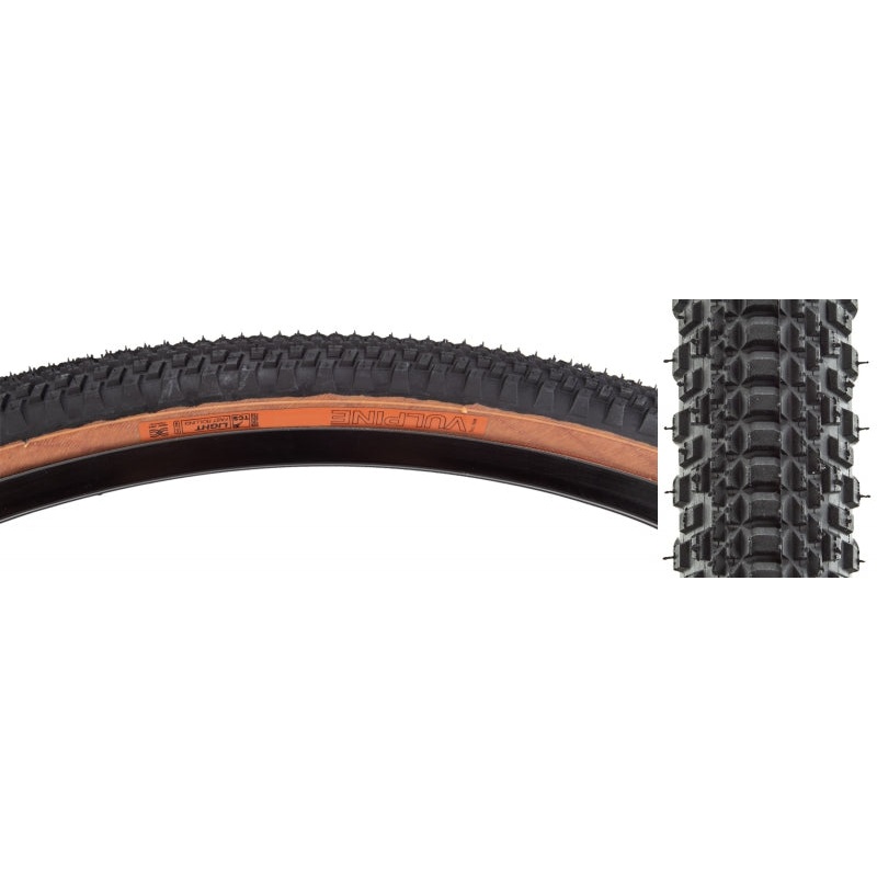 Vulpine Tire – 700 x 40 TCS Tubeless Folding BLK/Tan Light/Fast Rolling Dual DNA