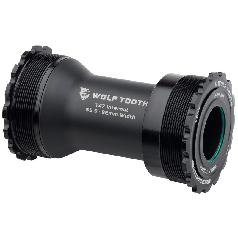 Wolf Tooth Bottom Bracket – T47 Inboard 85.5/92mm For 24mm Spindle Black