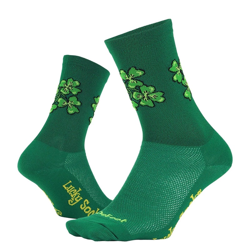 DeFeet Aireator 6″ Lucky Socks 7-9 Green