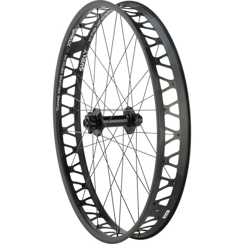 Surly Other Brother Darryl Front Fat Bike Wheel  26″ 15 x 150mm Thru Axle 6-Bolt Black