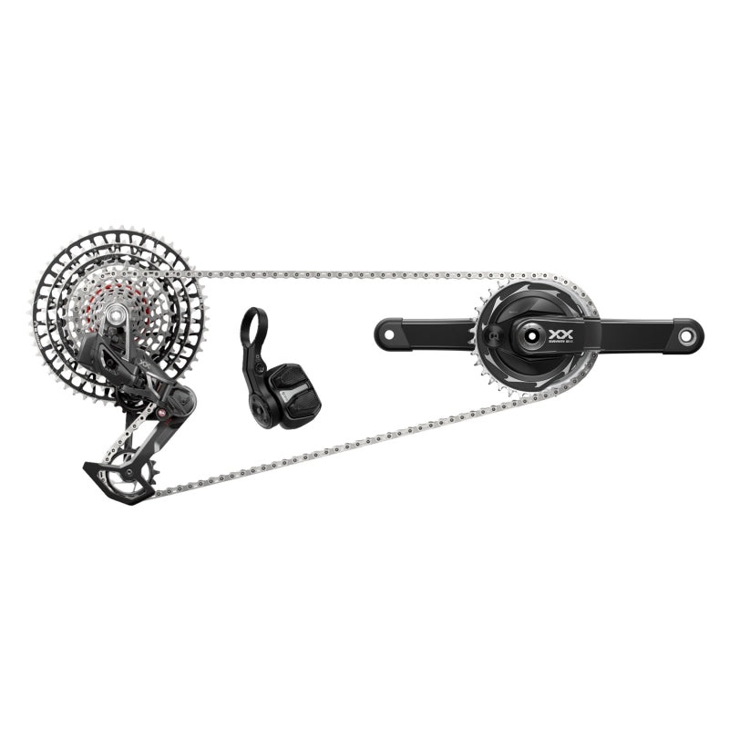SRAM XX SL T-Type Eagle Transmission Power Meter Group – 175mm 34t Chainring AXS POD Controller 10-52t Cassette Rear Derailleur Chain