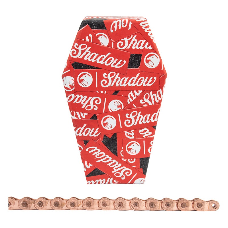 The Shadow Conspiracy Interlock V2 Chain – Single Speed 1/2″ x 1/8″ 98 Links Half Link Chain Copper