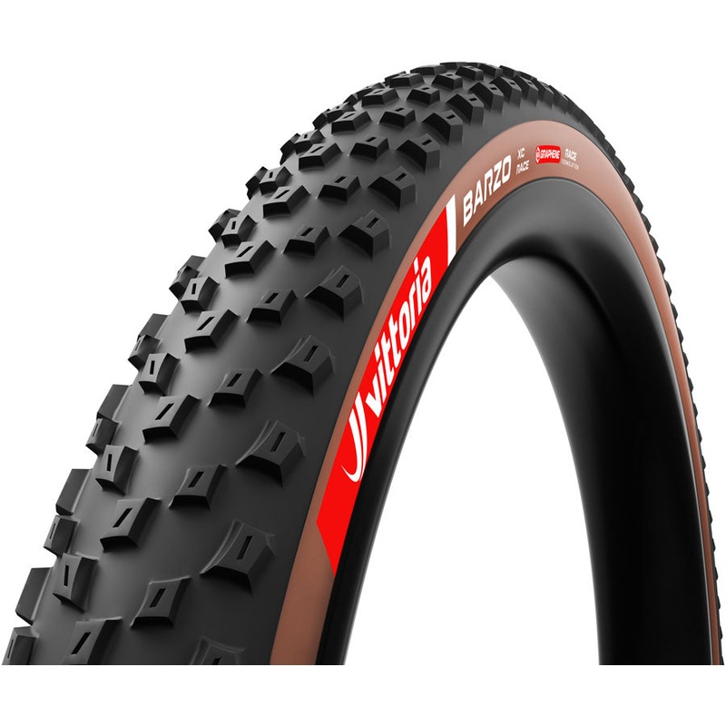 Vittoria Barzo XC Race Tire – 29 x 2.25, Tubeless, Folding, Black/Brown, Race Graphene + Silica