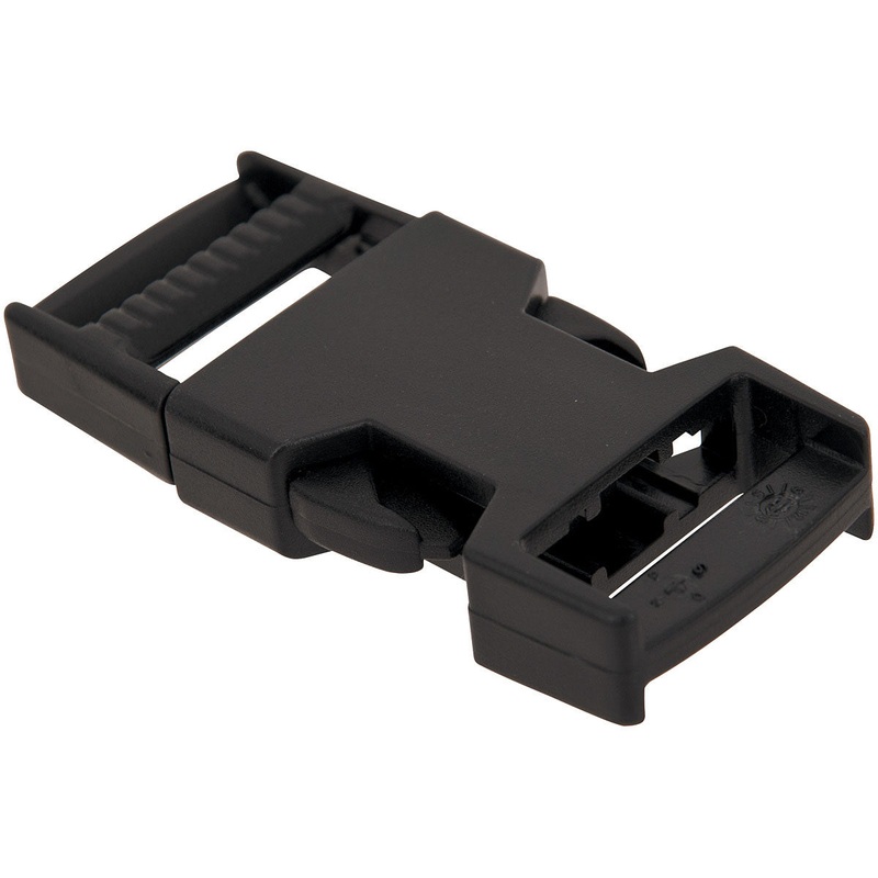 Bulk Pack of 25 & 2 Pack 1″ Side Release Buckles with Cordlock for Outdoor Gear Repairs  Durable, Strong Plastic, Easy-Release Buckle Hardware