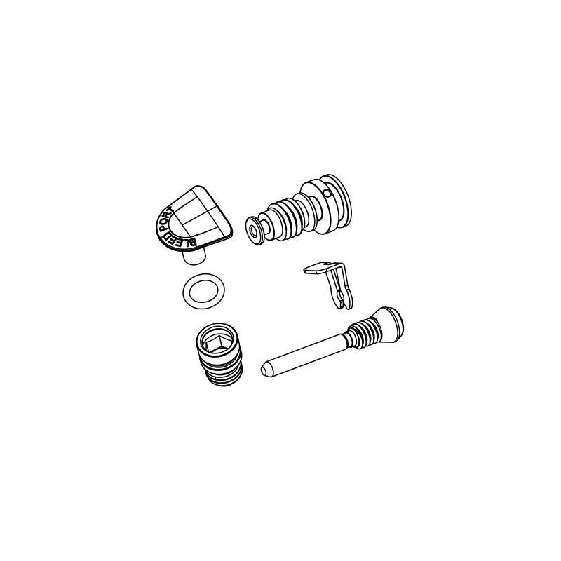 SRAM Level Ultimate/TLM A1 Disc Brake Caliper Hardware Kit – Includes Bleed Screw Banjo Screw Pad Pin