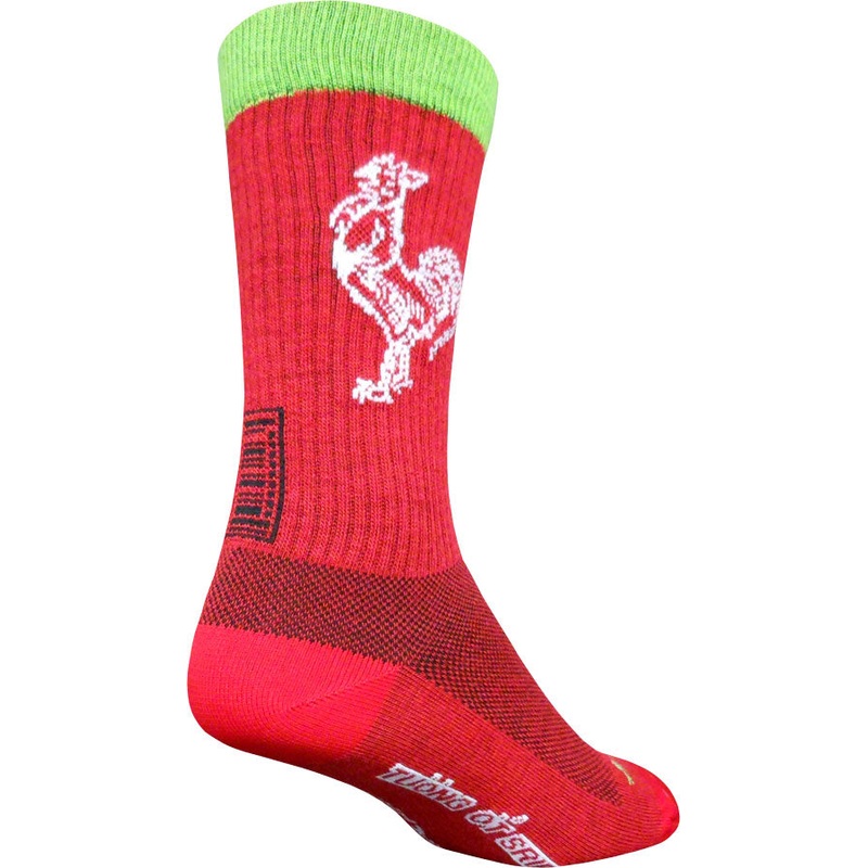 SockGuy Sriracha Wool Socks – 8″ Red Large/X-Large