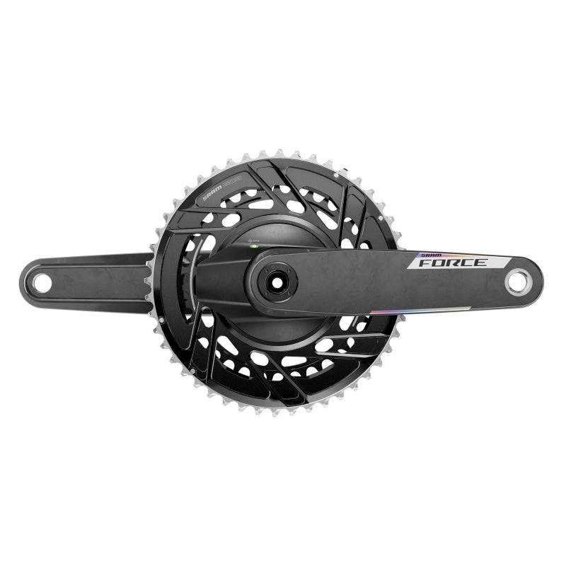 SRAM Force AXS Power Meter Crankset – 165mm 12-Speed 50/37t Thread Mount 8-Bolt PM Spider DUB Spindle Carbon E1