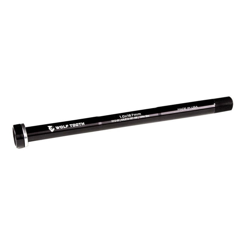 Wolf Tooth Components Rear Replacement Thru-Axle 1.0x167mm – Black