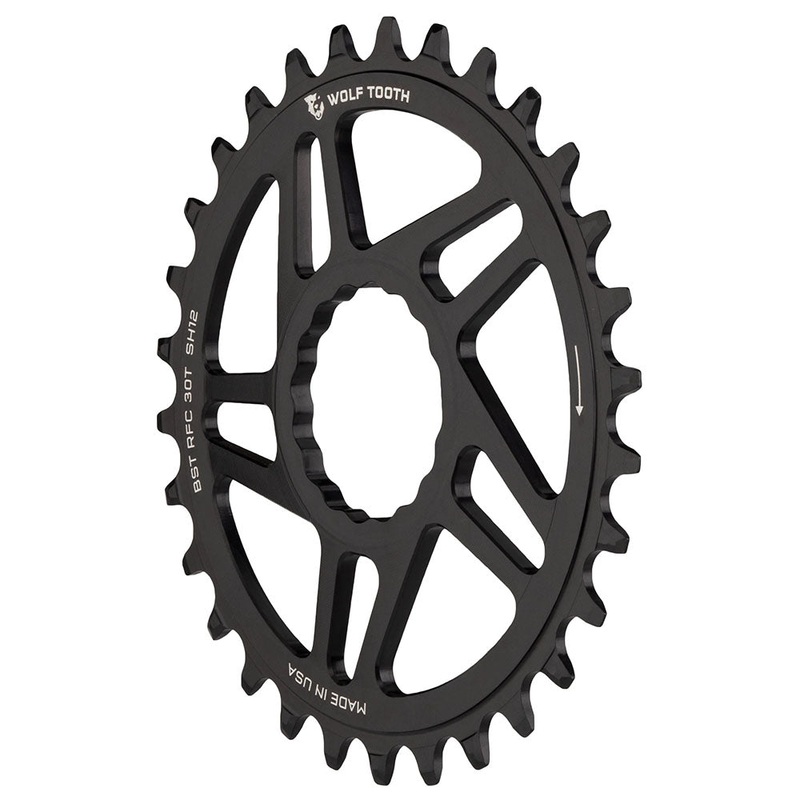 Wolf Tooth Direct Mount Chainring – 28t RaceFace/Easton CINCH Direct Mount Drop-Stop B For Boost Cranks 3mm Offset BLK