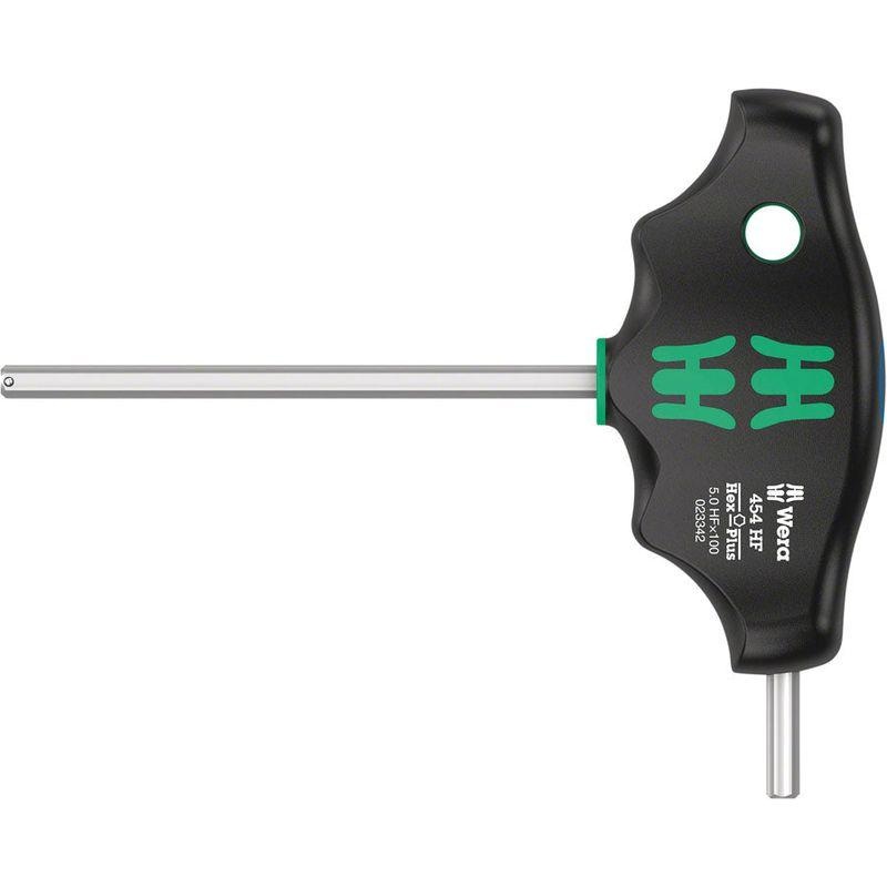 Wera 454 HF T-handle hexagon screwdriver Hex-Plus with holding function 5 x 100 mm
