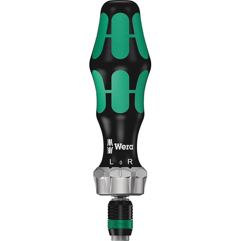 Wera, 816 RA Ratchet, Screwdriver, 1/4” Hex Rapidator with L-R Ratchet