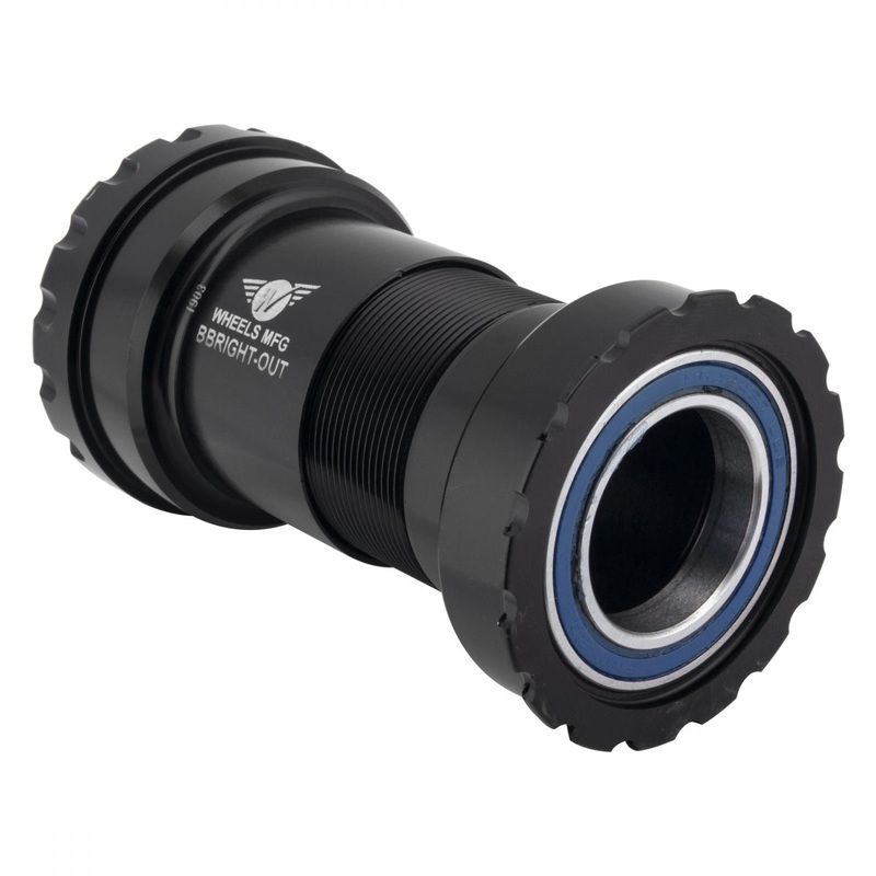 Wheels Manufacturing BBright to SRAM Bottom Bracket Angular Bearings Black Cups