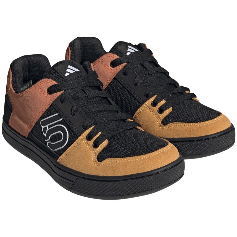 Five Ten Freerider Flat Shoes – Mens Core BLK/Ftwr White/Impact Orange 12.5