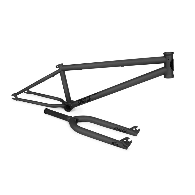 Stolen Spade Pro Frame & Fork Kit -Black 22″