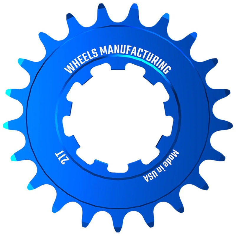 Wheels Manufacturing SOLO-SPEED Cog – 21t Fits SOLO-SPLINE SOLO-XD kits Blue