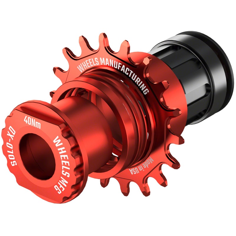 Wheels Manufacturing SOLO-XD XD/XDR Single Speed Conversion Kit – 18t For SRAM XD/XDR Freehub Red