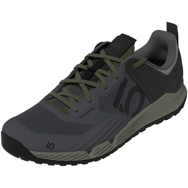 Five Ten Trailcross XT Flat Shoes – Mens Gray Six/Core BLK/Olive Strata 11.5