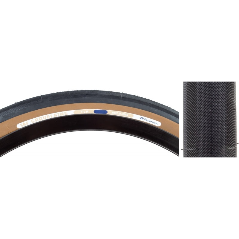 GravelKing Slick Tire – 650b x 42 / 27.5 x 1.75 Tubeless Folding BLK/Brown