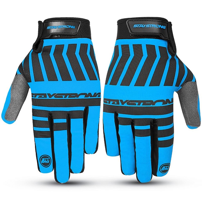 Stay Strong Chev Stripe Gloves – Teal