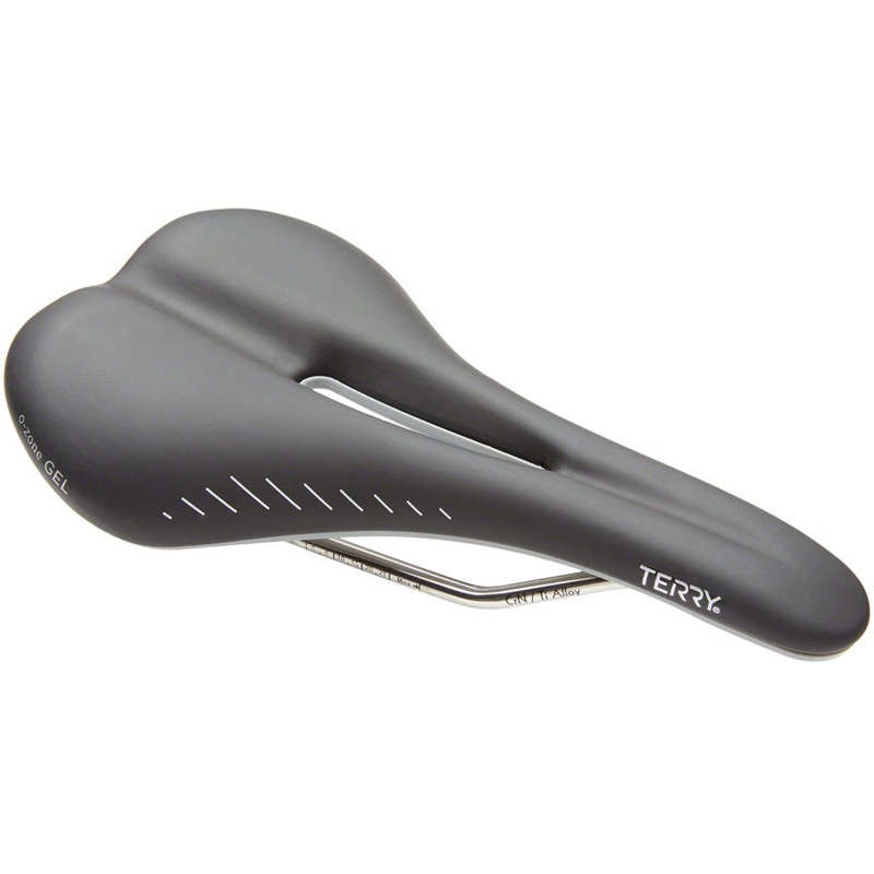 Terry Raven Ti Gel Saddle – Titanium, Black