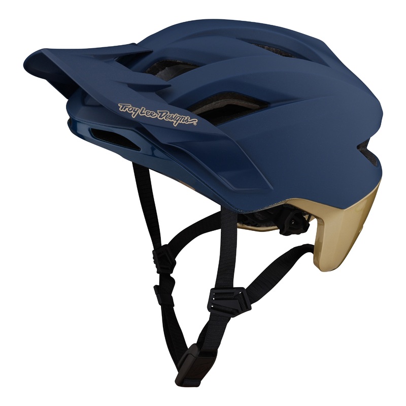 Troy Lee Designs Flowline SE MTB Helmet with MIPS – Radian – Navy-Titanium – 2023
