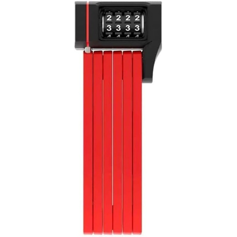 ABUS 87794 Folding Lock, red, 80 cm