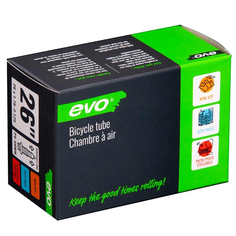 EVO Presta Tube Length: 48mm, 26”, 1.75-2.125