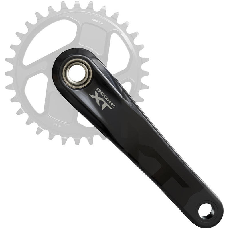 Shimano Deore XT FC-M8200 Crankset – 165mm 1x Direct Mount Hollowtech II Hollow-Forged Crankarms BLK
