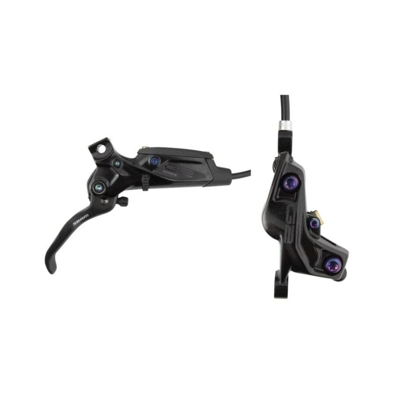 SRAM G2 Ultimate Disc Brake and Lever Black with Rainbow Hardware