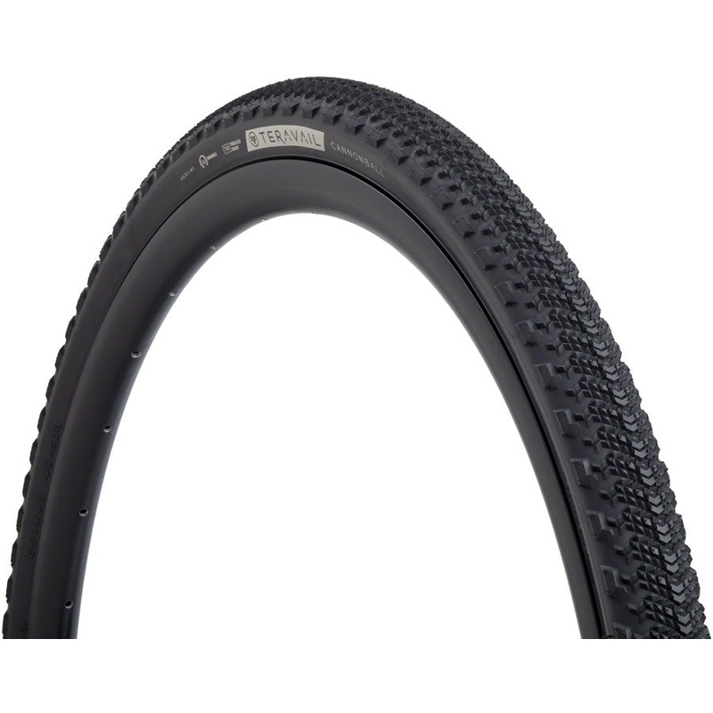 Teravail Cannonball Tire – 650b x 40 Tubeless Folding BLK Durable Fast Compound