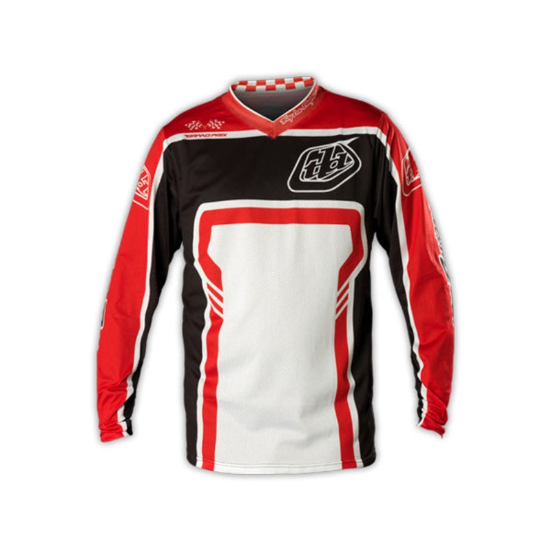 Troy Lee 2014 GP Air BMX Race Jersey-Factory-Black/Red