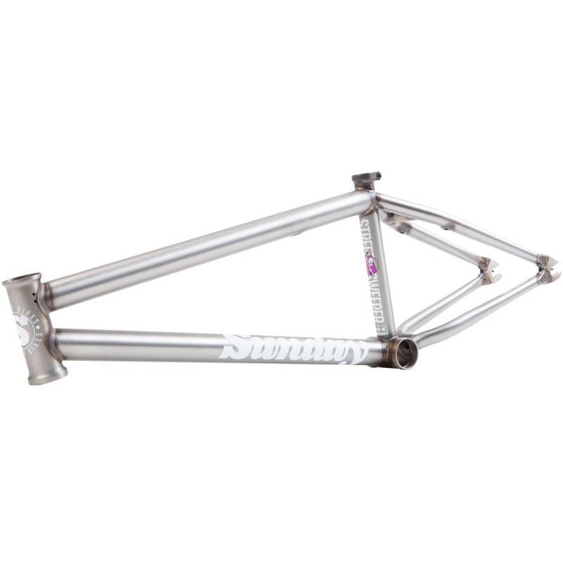 Sunday Street Sweeper BMX Frame – 21″ TT Matte Raw