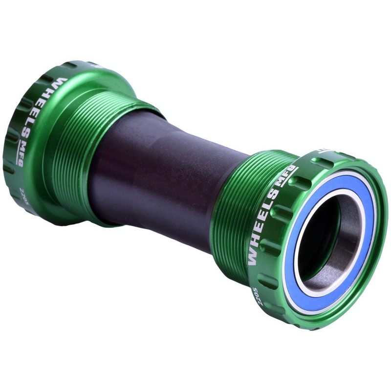Wheels Manufacturing BSA Bottom Bracket – Shimano Hollowtech II Spindle ABEC 3 Green