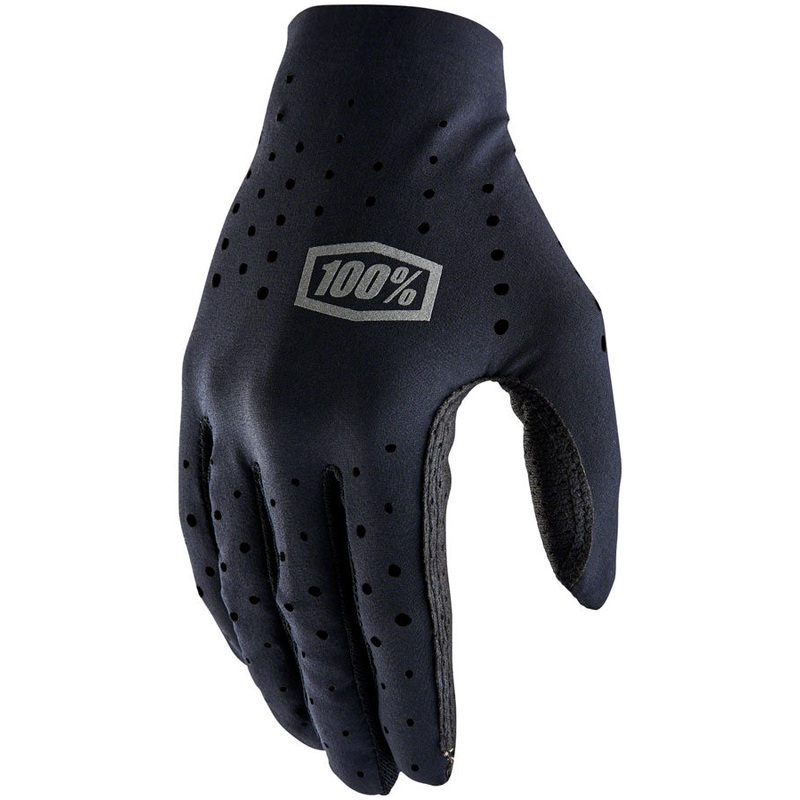 100% Sling Gloves – Black, Full Finger, Small