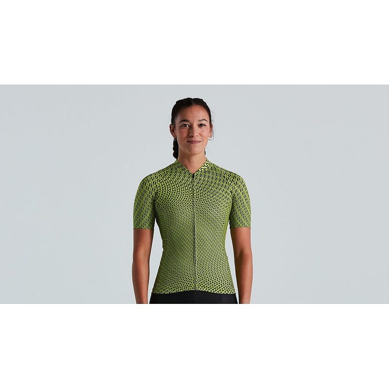 Specialized sl bicycledelics jersey ss wmn hyper green/black m