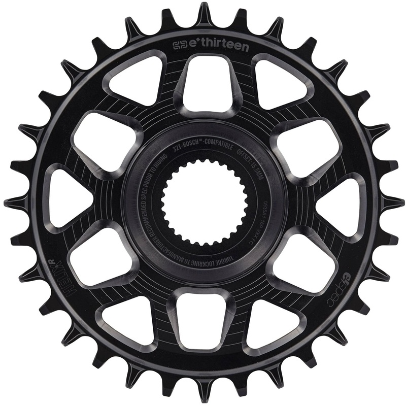 e*thirteen Helix Race e*spec  Chainring – Bosch Gen4 Direct Mount 13mm Offset 34T 11/12 Speed BLK