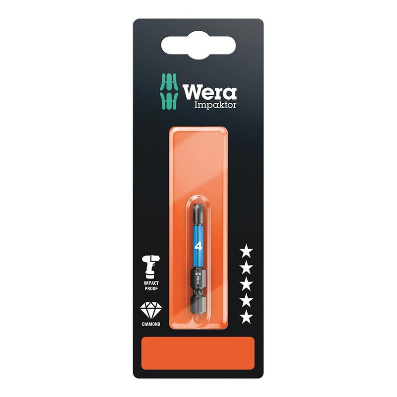 Wera 840/4 IMP DC Impaktor bits SB Hex-Plus 4.0 x 50mm